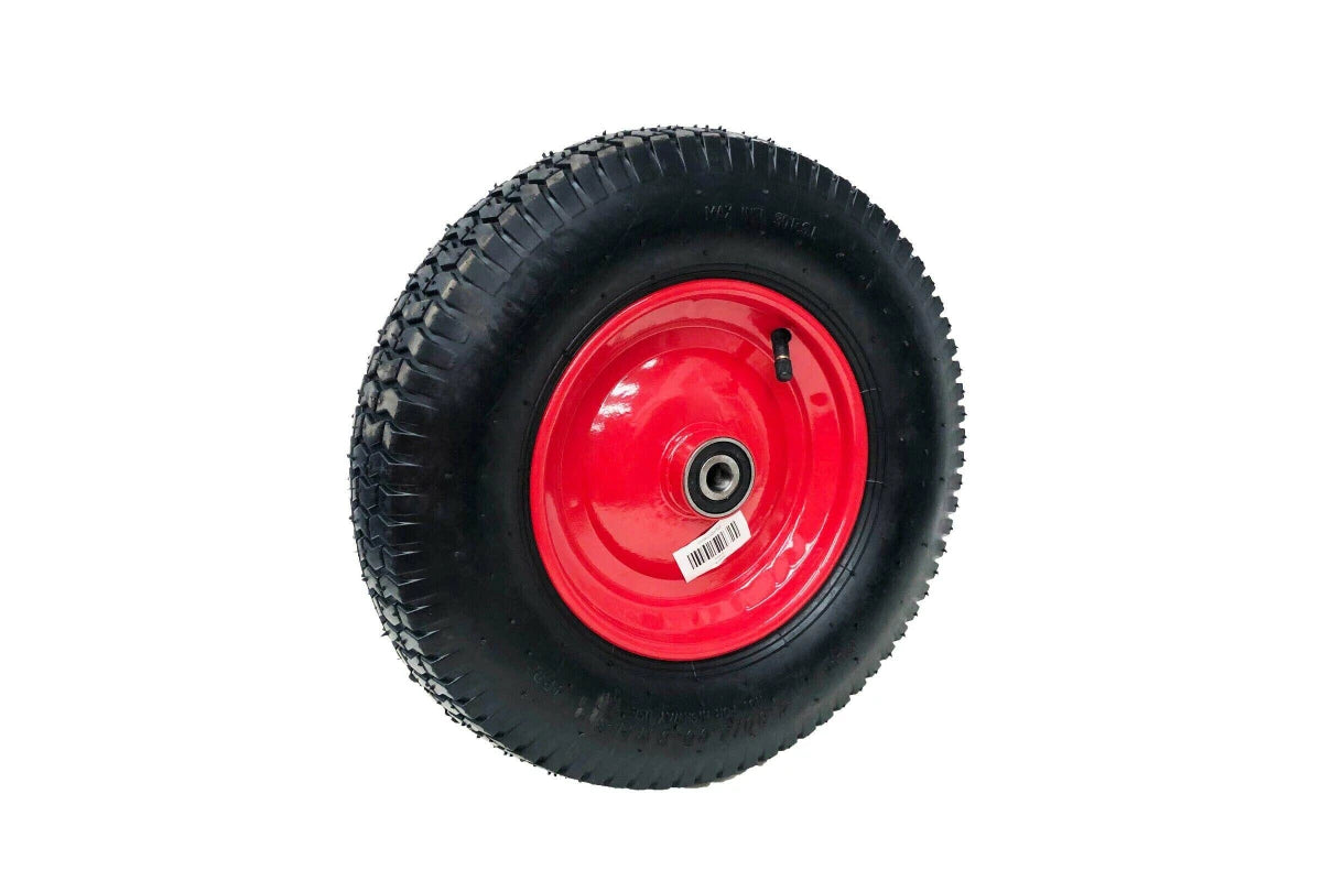 16" Pneumatic Wheelbarrow Tire 4.80/4.00-8 Trolley Tyre with 19mm Bore Durable Pneumatic Tyre Wheel for Smooth Ride Steel Rim