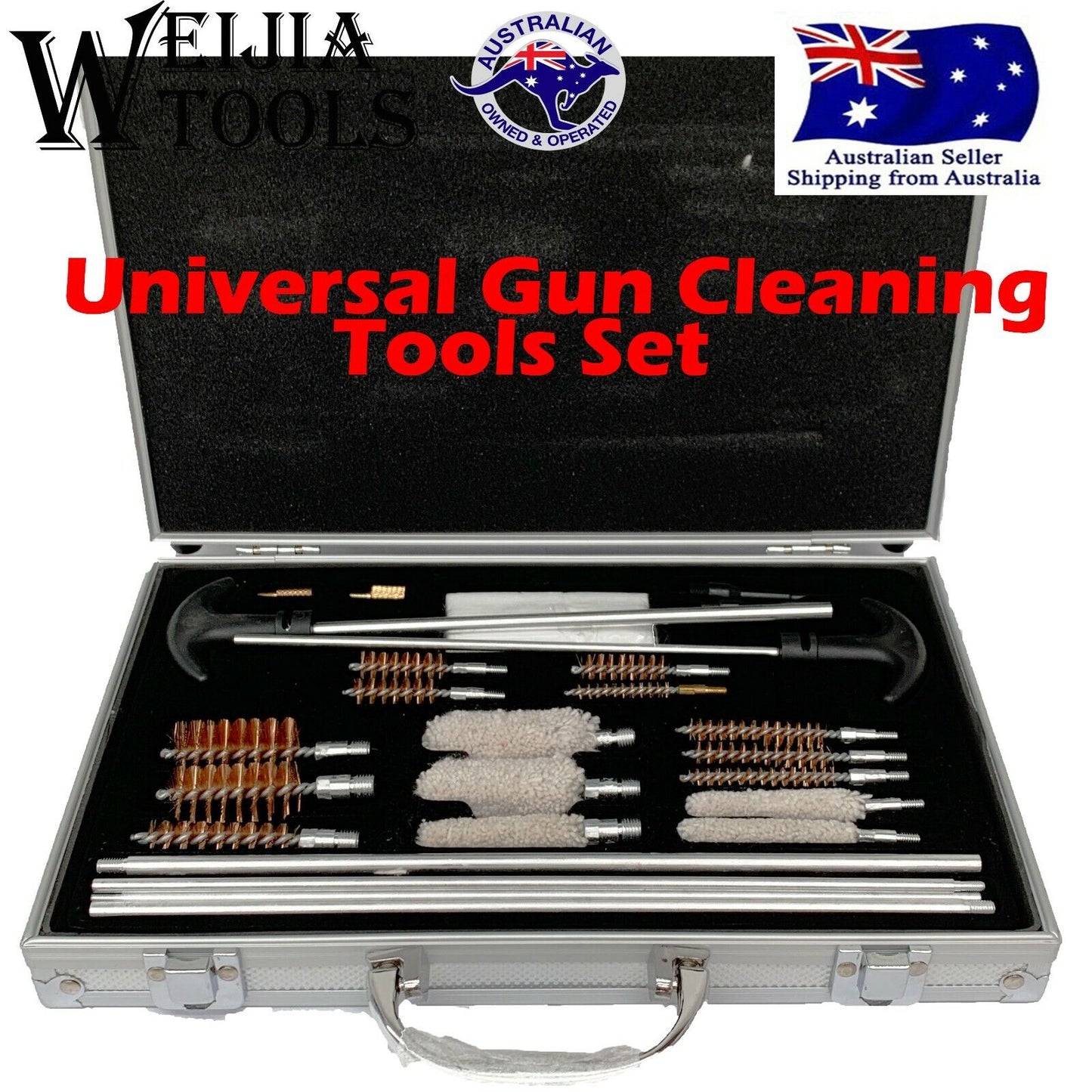 Gun Cleaning Tools Set Pistol Rifle Shotgun Firearm Cleaner Universal Kit