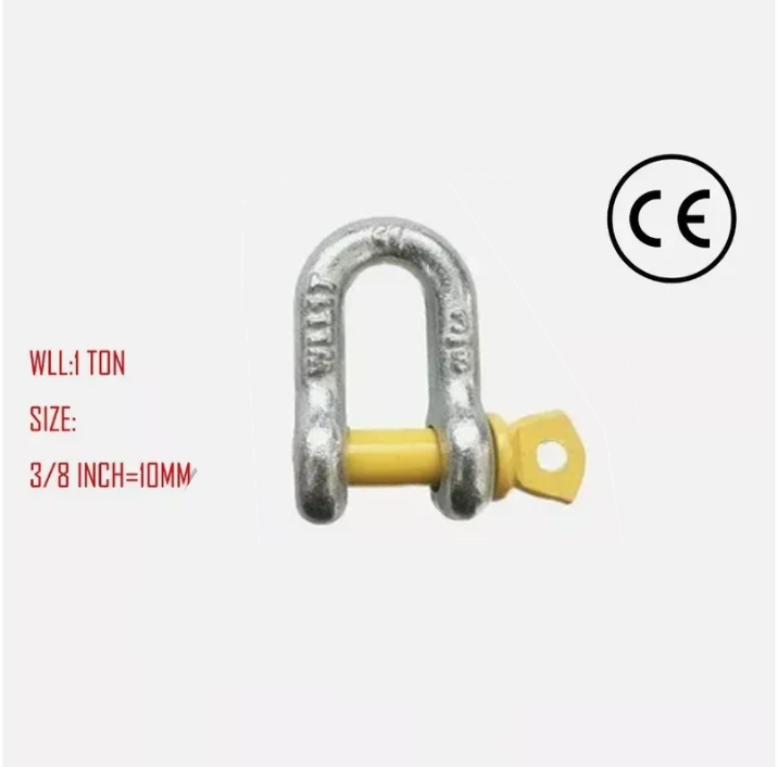 6mm to 25.4mm 1/4" to 1" D SHACKLE WITH YELLOW PIN CE certification