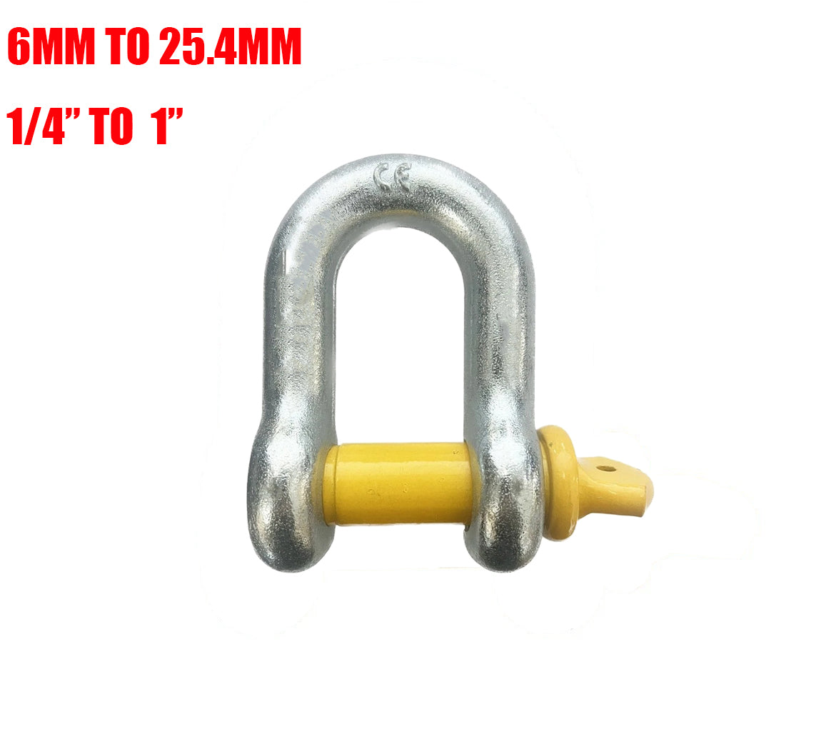 D Shackle Heavy Duty Galvanised Main Image
