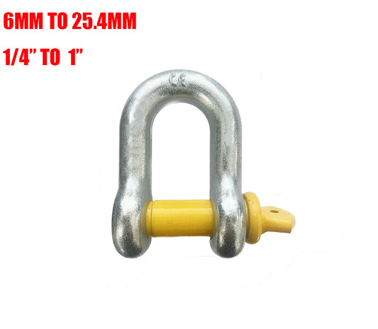 D Shackle Heavy Duty Galvanised Main Image