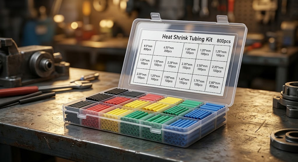 800PCS Heat Shrink Tubing Assortment 2:1 Electric Insulation Heat Shrink Tube