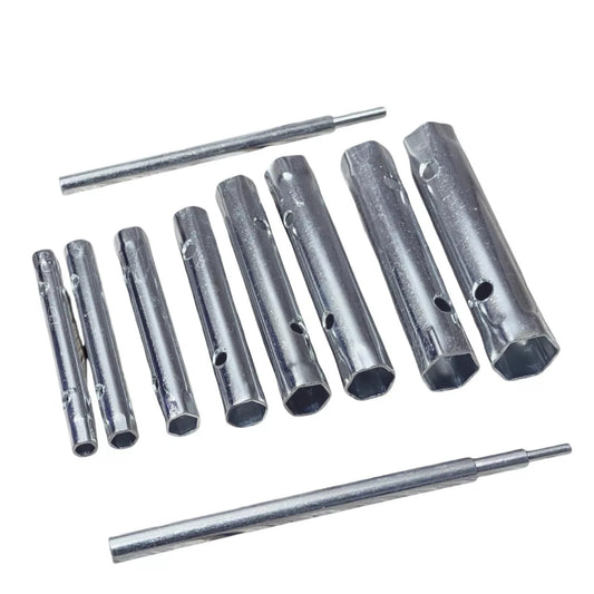 10PCS Tube Spanner Tubular Tap Spanner Plumbing Socket Wrench SPARK PLUG