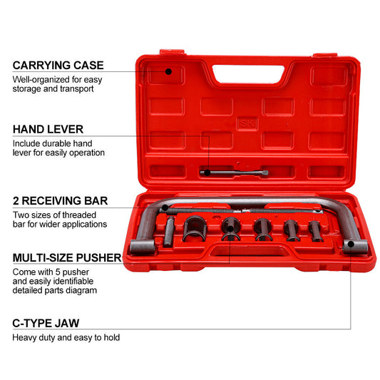 Valve Spring Compressor Removal Installer Kit For Car Van Motorcycle Engines