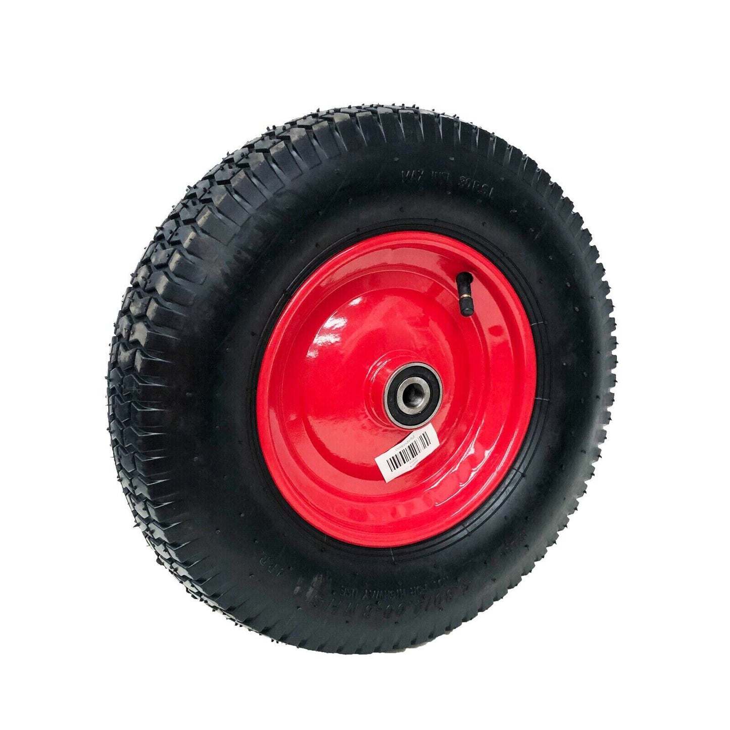 16"4.80/4.00-8 steel Rim Pneumatic Wheelbarrow Wheels 25.4mm Bore