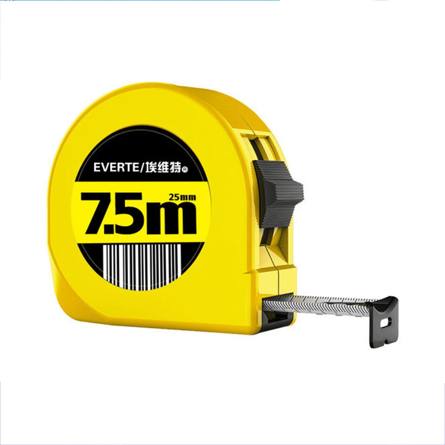EVERTE 7.5M Tape Measure with Steel and Lock, Metric 25MM Thickness