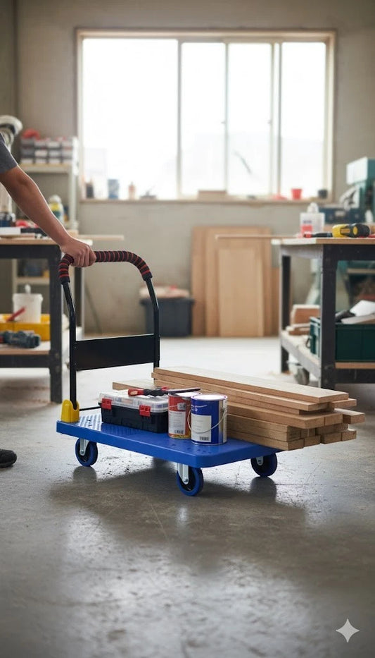 Folding Heavy Duty Platform Trolley Hand Truck Foldable Cart Industrial