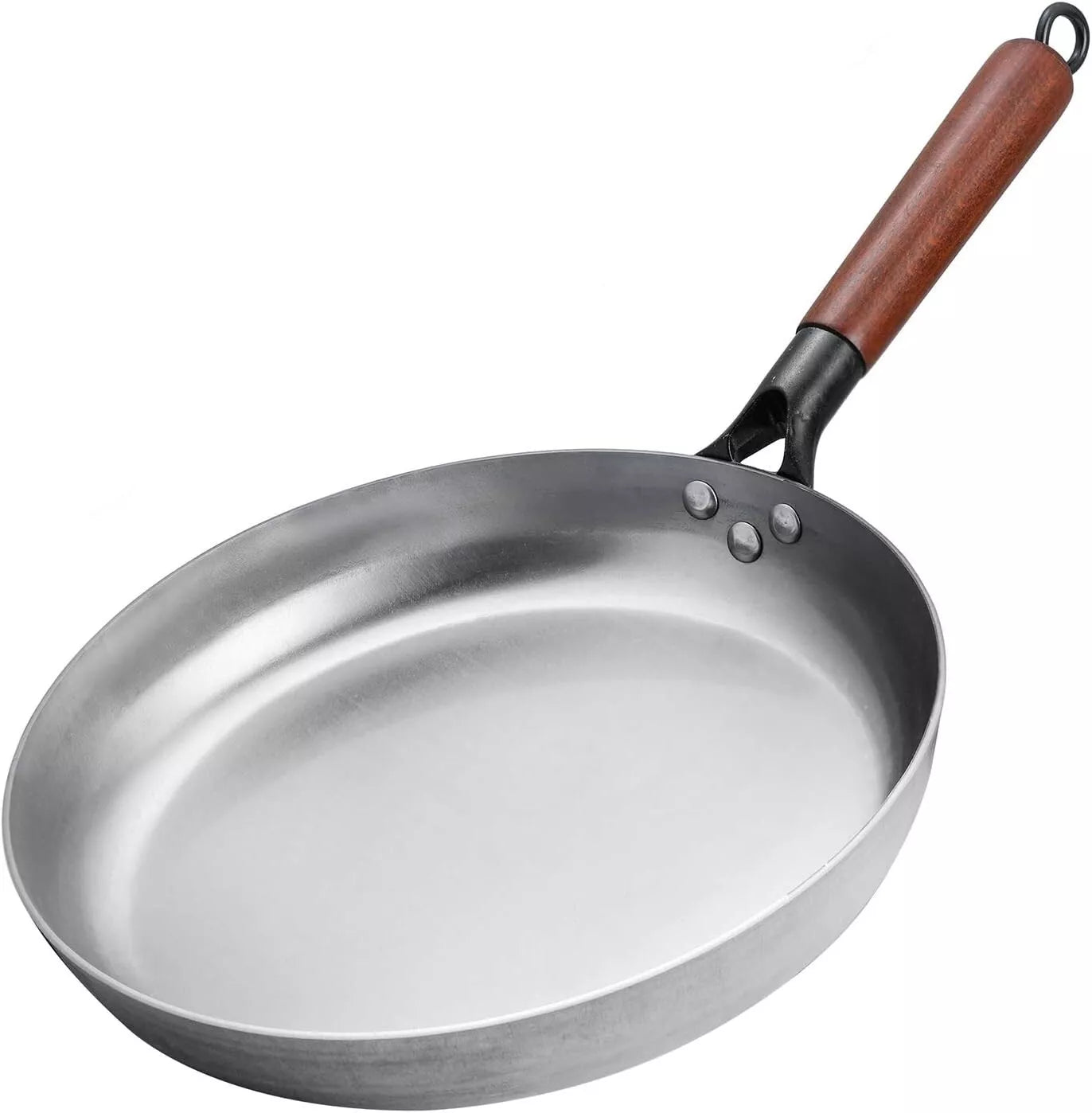 Premium Heavy-Duty Carbon Steel Frying Pan - Uncoated, Non-Stick & Durable | Perfect for Stir-Frying, Searing & Grilling | 28cm, 30cm, 32cm,Before use,seasoning First