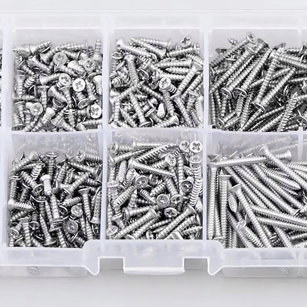 800 Piece M2 Self Tapping Screw Assortment Kit – Carbon Steel Flat Head Phillips Micro Screws 4mm–20mm for Electronics, Laptop, Drone, RC Model & Precision Repairs