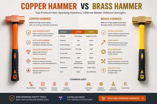 Brass Hammer vs Copper Hammer: What’s the Difference?