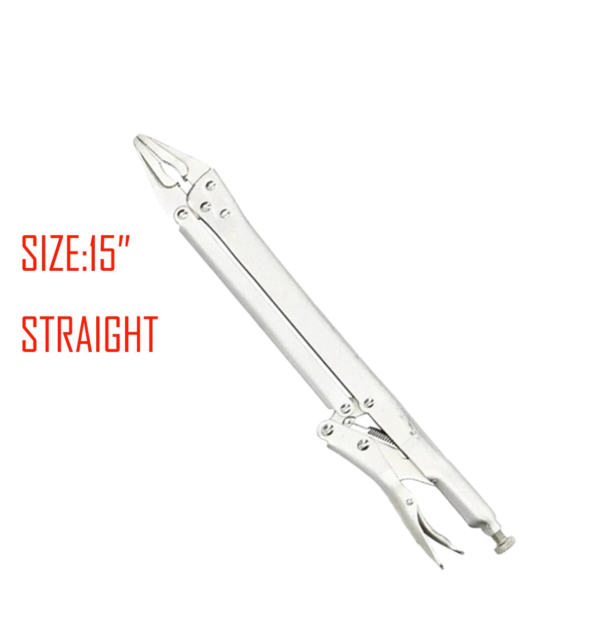 15" 380mm Long Nose Locking Pliers Vice Grip Self Clamping 15°,45°,90°