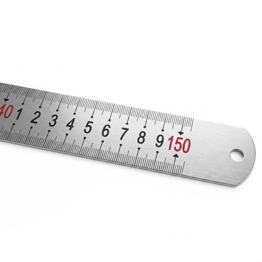 150cm Stainless Ruler Double Sided Steel Metal Ruler METAL RULER INCH AND METRIC