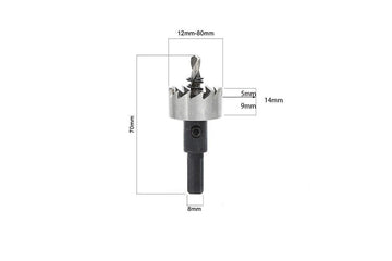 HSS Hole Saw - High-Speed Steel Stainless Steel Drill Bit Cutter for Metal and Wood - Durable and Efficient