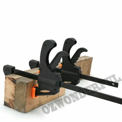 F Clamp Quick Release Bar Clamp – Woodworking Squeeze Trigger Grip 4" to 24"