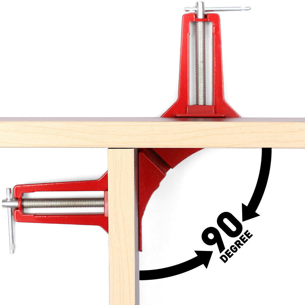 4Pcs Corner Clamps Outside 90 Degree Right Angle Miter Frame Holder Timber Work