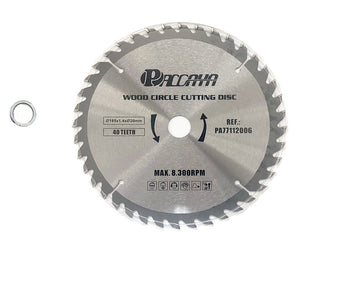 Paccaya 185mm Circular Saw Blade 40T / 60T · Tungsten Carbide Tipped · 20mm Bore，16mm reducer