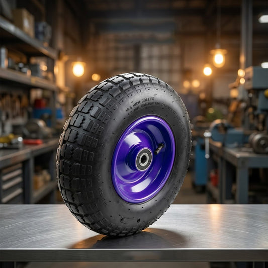 13" 4.00-6 Pneumatic Wheelbarrow Wheel with 16MM/20MM Bore Offset Hub