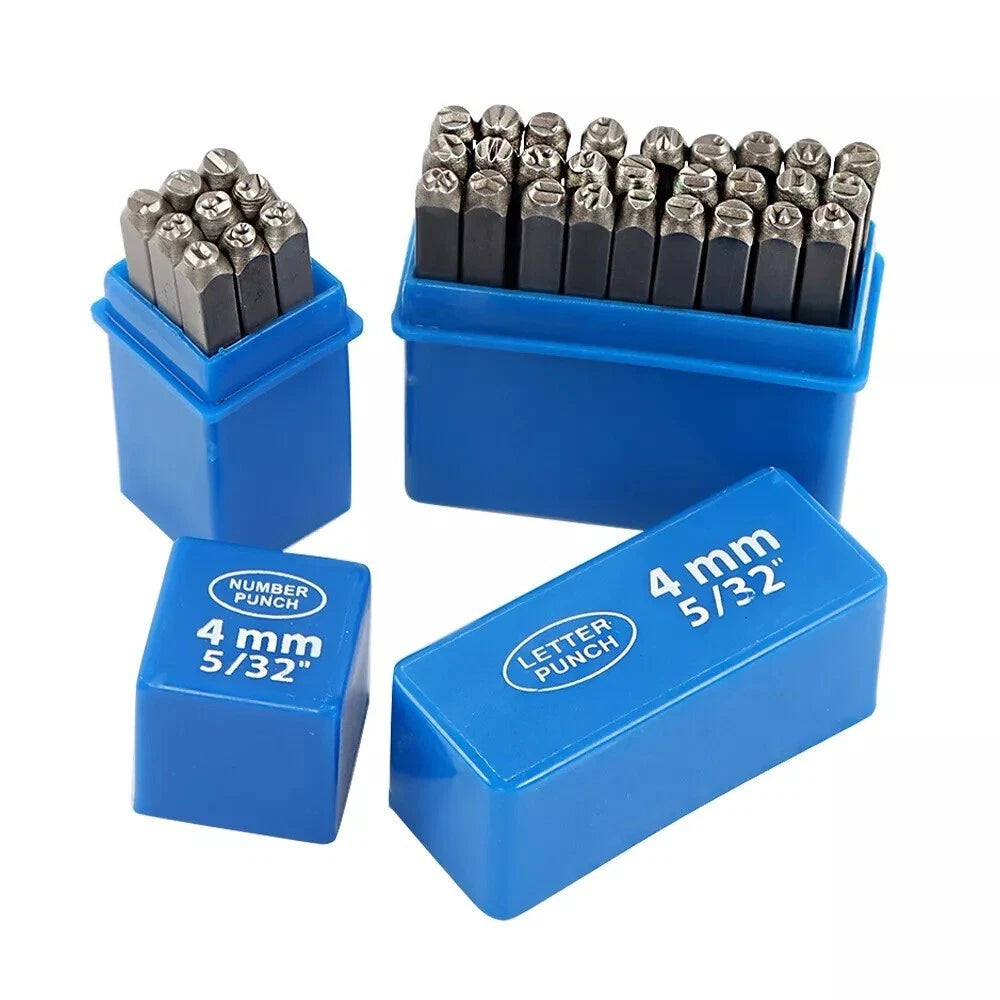 LETTER NUMBER PUNCH STAMP SET 2/3/4/5/6/8/10/12.5MM Hardened Steel