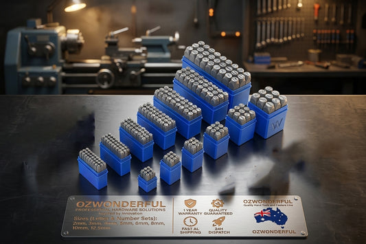 LETTER NUMBER PUNCH STAMP SET 2/3/4/5/6/8/10/12.5MM Hardened Steel