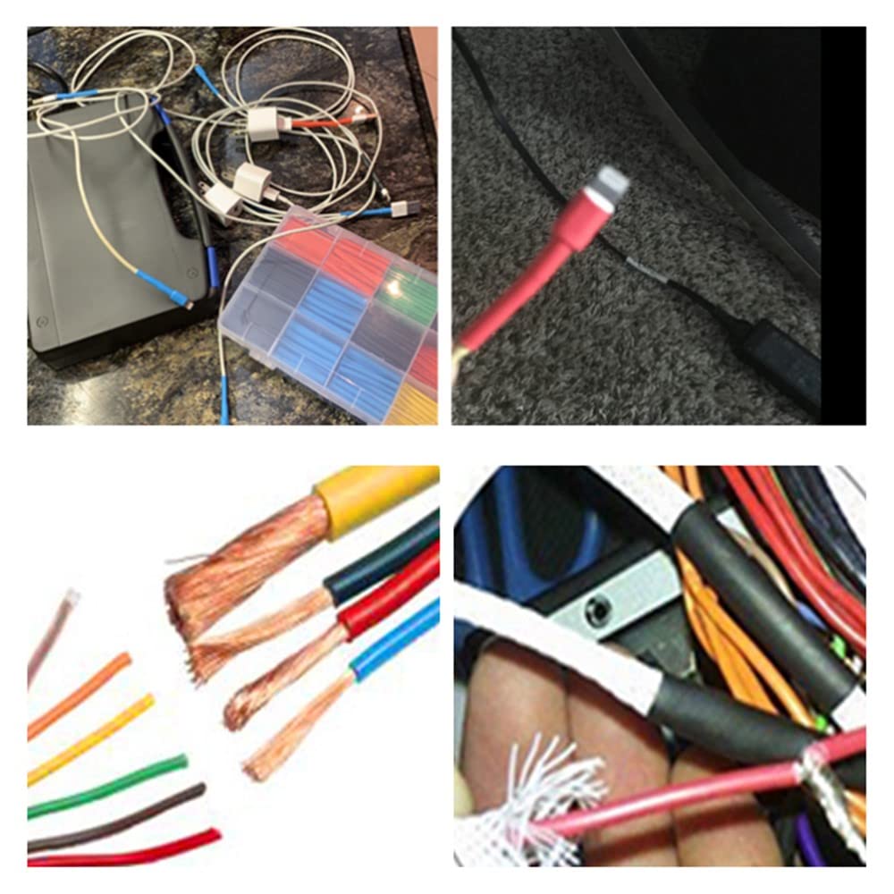 800PCS Heat Shrink Tubing Assortment 2:1 Electric Insulation Heat Shrink Tube
