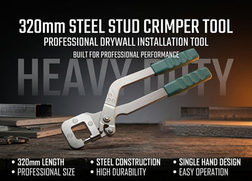 320mm Single Hand Keel Forceps — Steel Stud Crimper