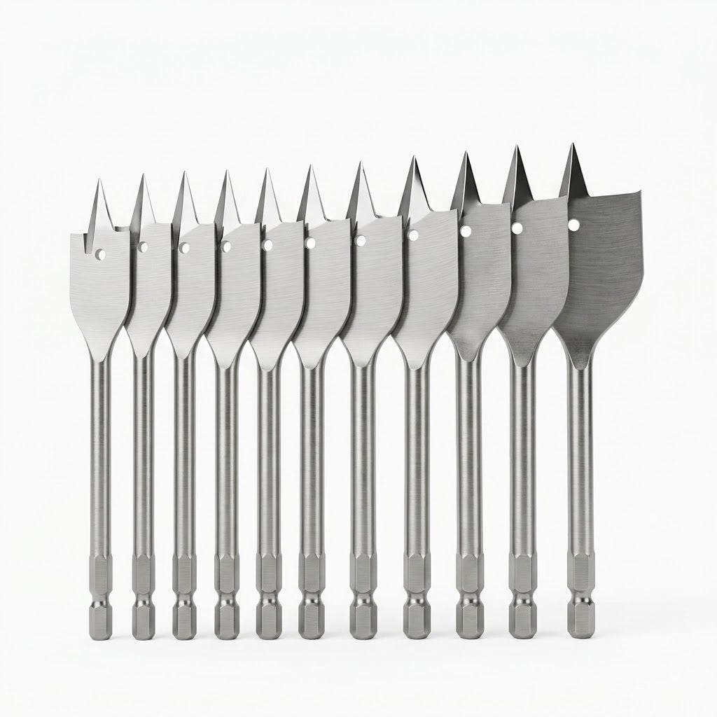 FLAT WOOD BORING SPADE DRILL BITS Metric 13mm 25mm- 40mm FULL SIZE