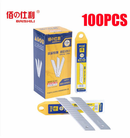 BAISHILI 100mm Blade SK5 UTILITY Snap Off Trimming Knife Blades Utility Blade