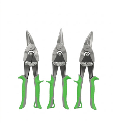 Aviation Snip 10" 250mm Metal Sheet Cut Scissors Tin Snips Straight Left Right set