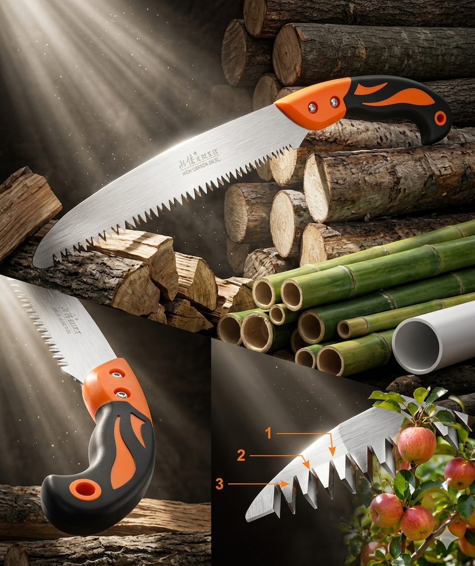 238mm SK5 Steel Pruning Saw – Non-Folding Pull Saw