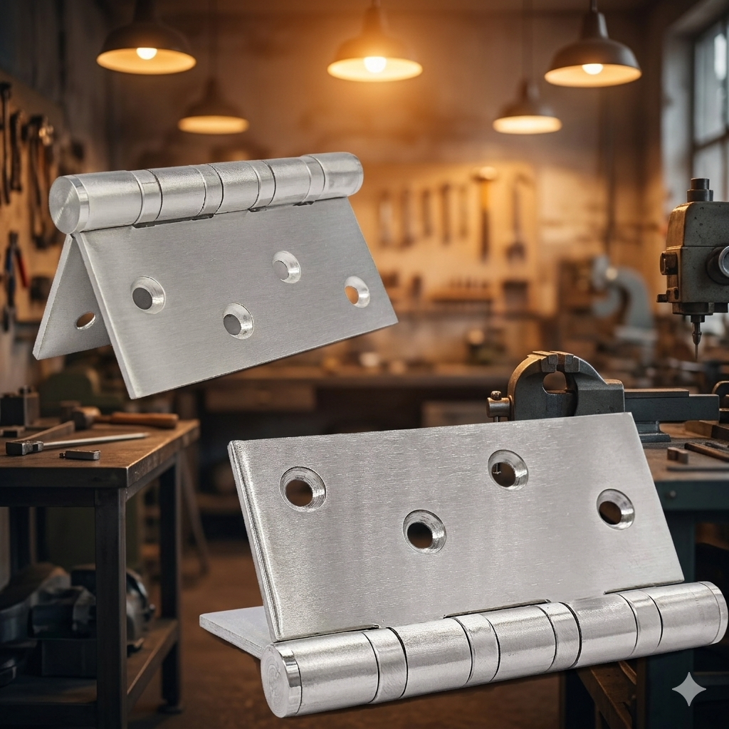 304 Grade Stainless Steel Door Hinges 100×75×2.5mm Heavy Duty Butt Hinge · 4 Ball Bearing · Brushed Finish