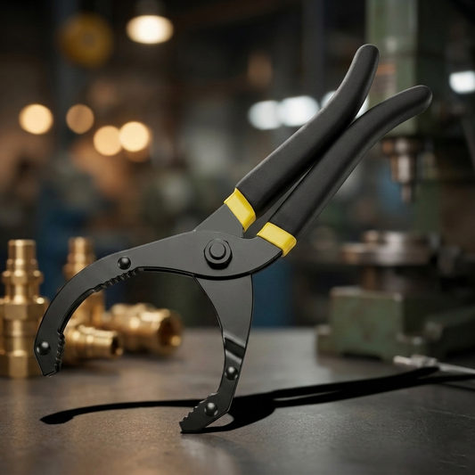 9" Adjustable Oil Filter Wrench Pliers — Professional Automotive Tool