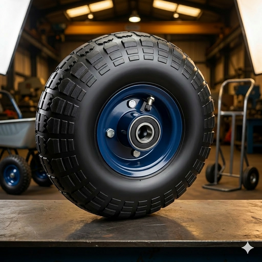 10" 4.10/3.50-4 PNEUMATIC Wheel - Heavy-Duty, Versatile, and Durable with 120KG Capacity Double HUB with 16mm BORE