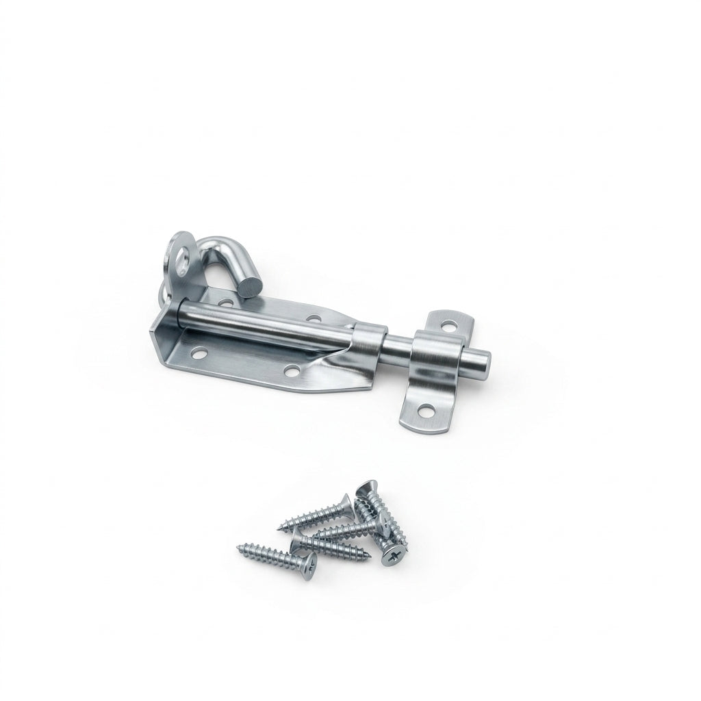 4" 6" 8" GALVANIZED Padbolt Padlock Heavy Duty Slide Door Bolt Barrel Latc