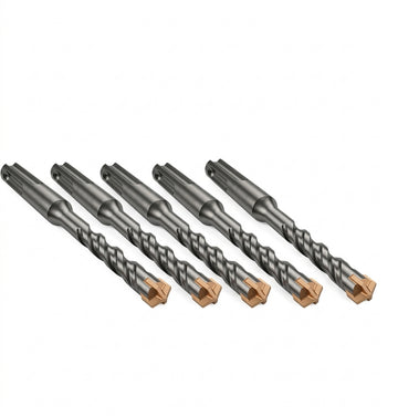 5PCS 4-CUTTER HAMMER DRILL BITS TCT MASONRY DRILL BITS SDS PLUS