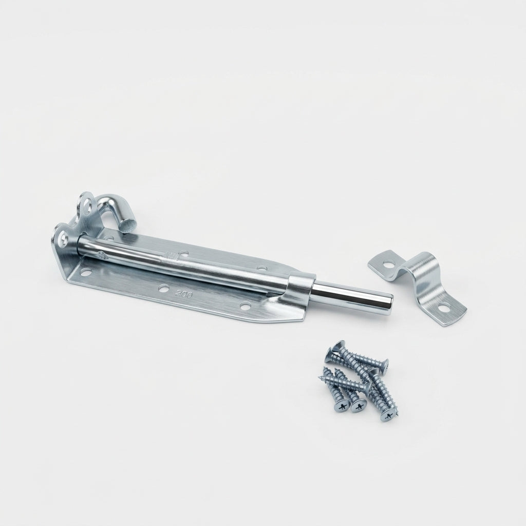 4" 6" 8" GALVANIZED Padbolt Padlock Heavy Duty Slide Door Bolt Barrel Latc