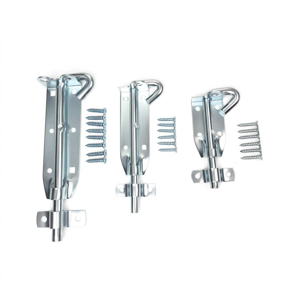 4" 6" 8" GALVANIZED Padbolt Padlock Heavy Duty Slide Door Bolt Barrel Latc