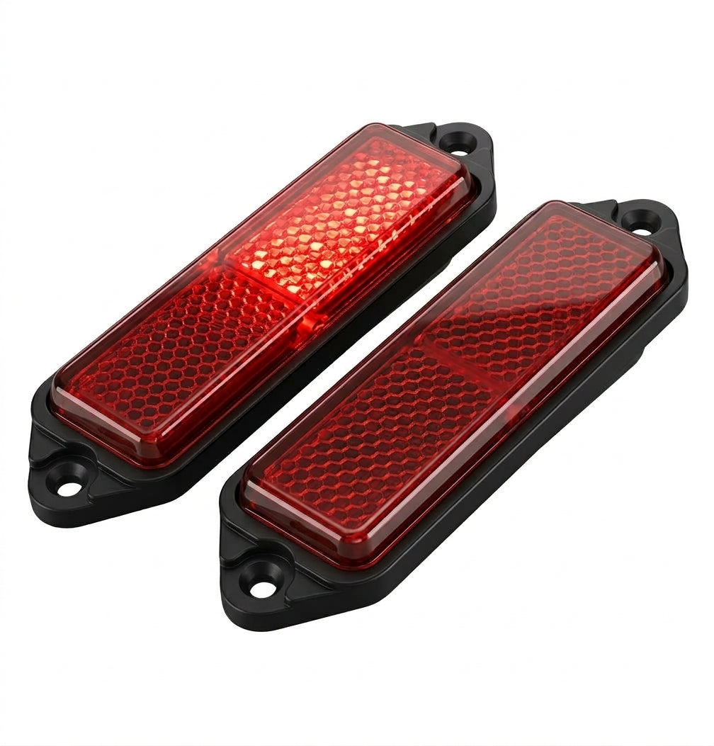 10pc Red Reflector Marker Truck Car Trailer Reflector Caravan Self Adhesive