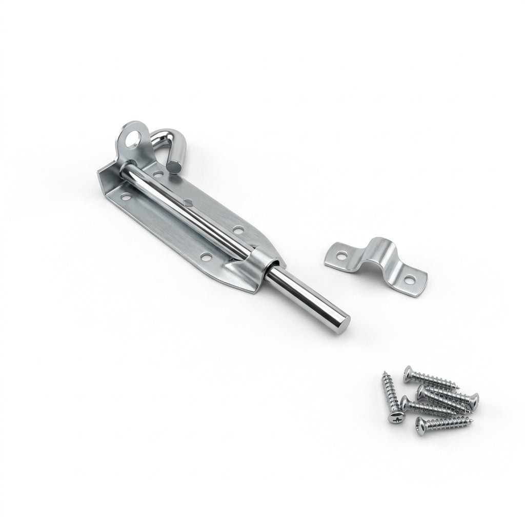 4" 6" 8" GALVANIZED Padbolt Padlock Heavy Duty Slide Door Bolt Barrel Latc