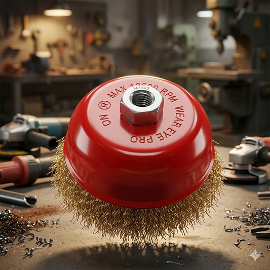 Metal Steel Knot Cup Wire Cup Wheel Brush for Angle Grinder with M14 Thread - Dust Remover, Grinding and Cleaning