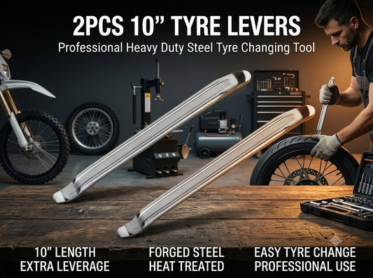 2PCS Steel Tyre Levers 10"