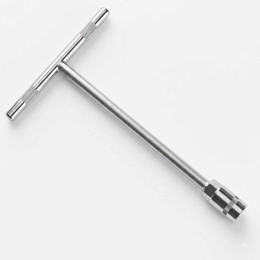 6MM to 19mm Singel Metric CR-V T-Bar Handle Socket Wrench Spanner Opener for Wheel Sockets