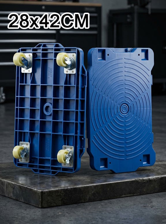Dolly Durable Plastic Platform dolly Cart with 2swivel 2 brake furniture remover