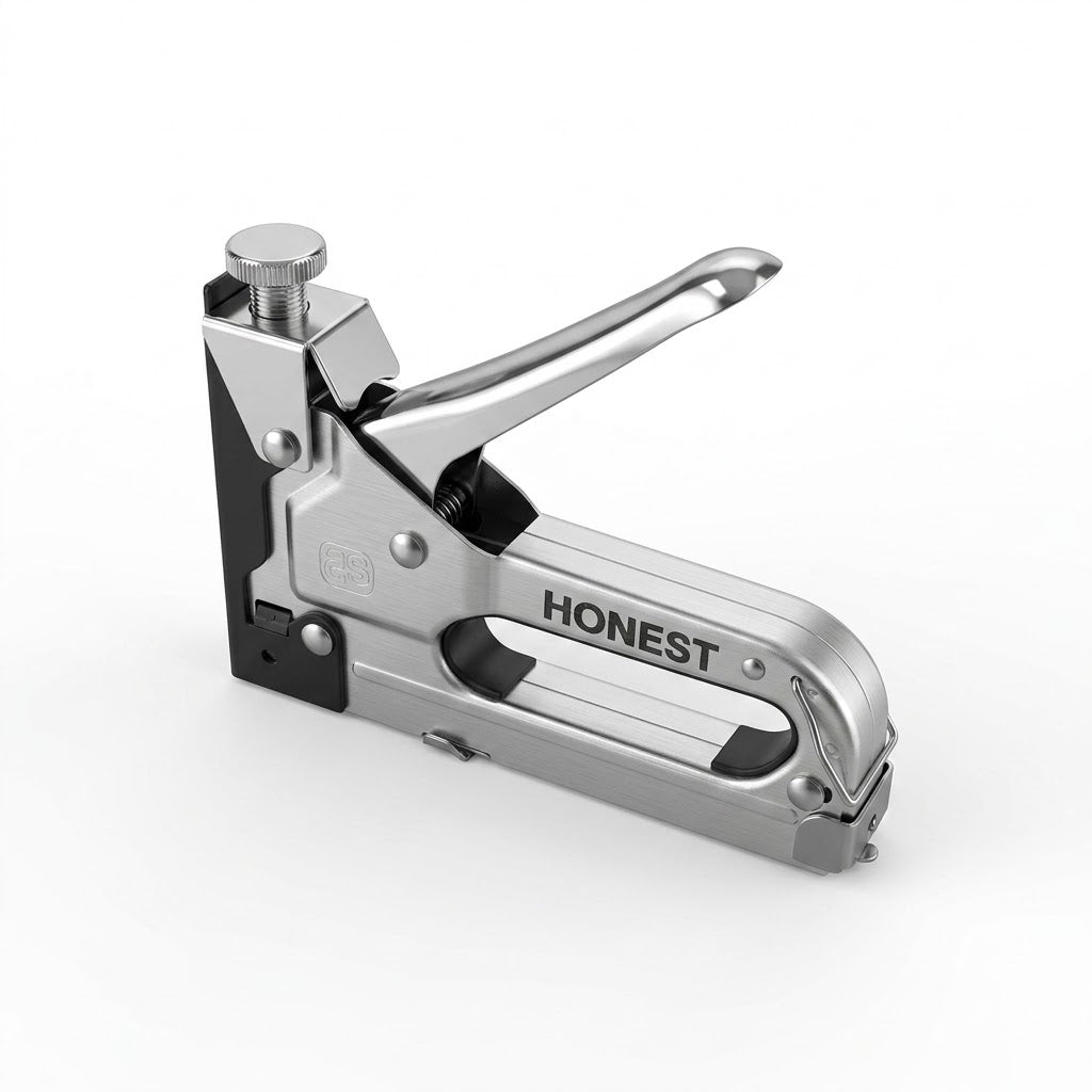 HEAVY DUTY STAPLE GUN TACKER UPHOLSTERY STAPLER + 600 FREE STAPLES