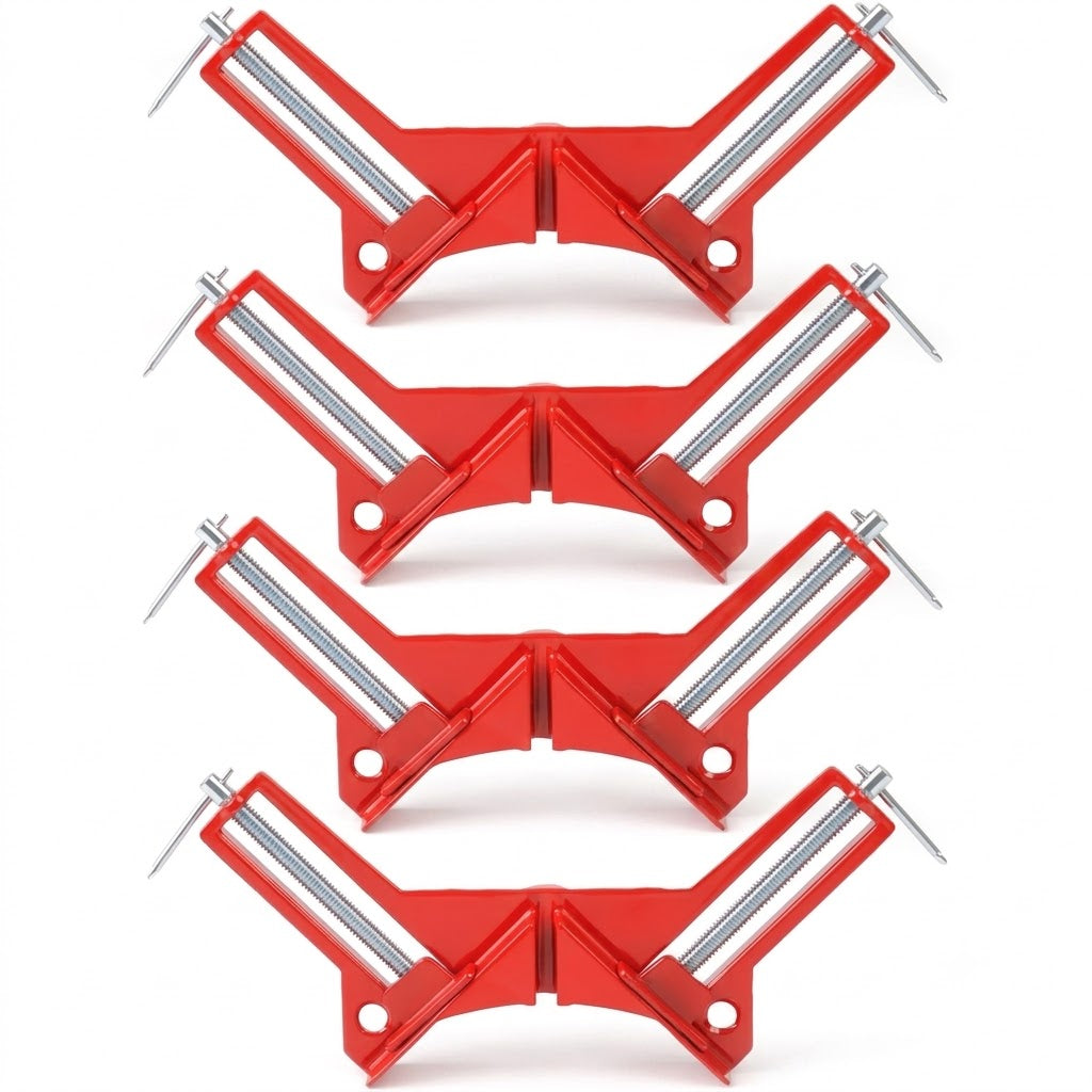 4Pcs Corner Clamps Outside 90 Degree Right Angle Miter Frame Holder Timber Work