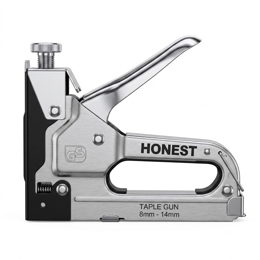 HEAVY DUTY STAPLE GUN TACKER UPHOLSTERY STAPLER + 600 FREE STAPLES