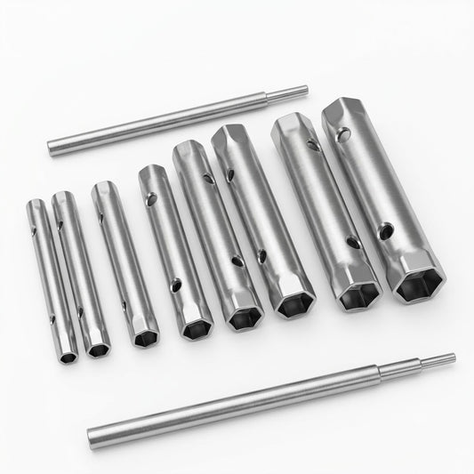 10PCS Tube Spanner Tubular Tap Spanner Plumbing Socket Wrench SPARK PLUG