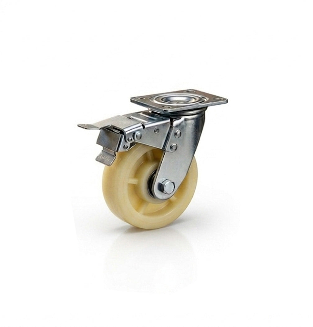 Heavy Duty Nylon PU Castor Wheels 4" 5" 6" 8" – Fixed / Swivel / Brake | Industrial & Furniture