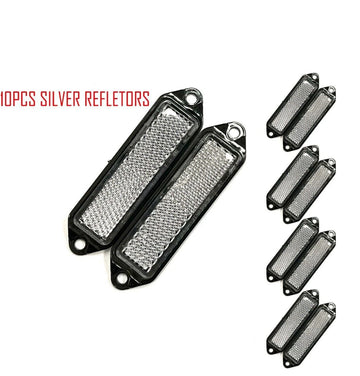 10pc White Reflector Marker Truck Car Trailer Reflector Caravan Self Adhesive