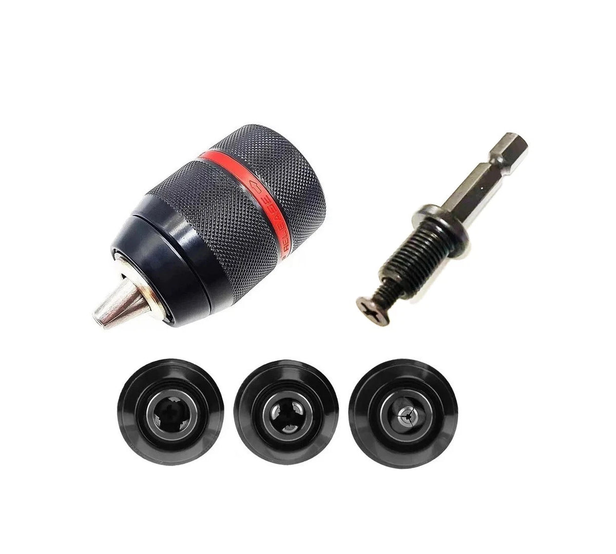 0.8-10MM Professional HSS Keyless Drill Chuck with SDS Plus Drive 1/4" 24UNF