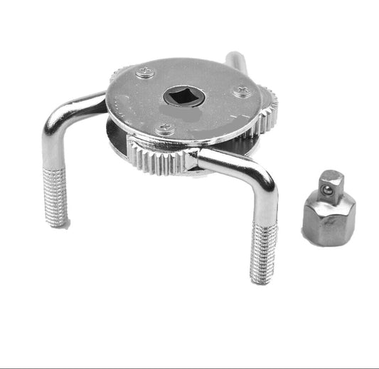 3 Jaw 2 Way Dual Drive Oil Fuel Filter Remover Wrench